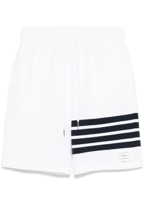Thom Browne 4-Bar stripe track shorts - White
