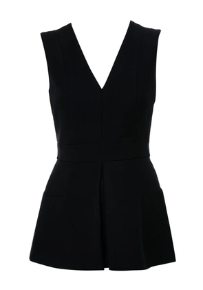 Alexander McQueen Pre-Owned sleeveless peplum top - Black