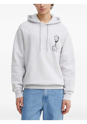 Les Deux graphic-print hoodie - Grey