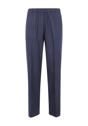 Kiltie elastic-waist trousers - Blue