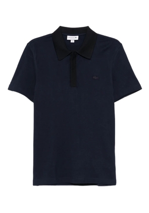Lacoste logo-appliqué cotton polo shirt - Blue