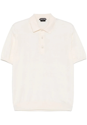 TOM FORD cotton polo shirt - Neutrals