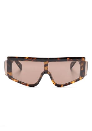 Retrosuperfuture Zed Burnt geometric-frame sunglasses - Brown