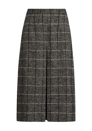 Dolce & Gabbana checked pleated midi skirt - Grey