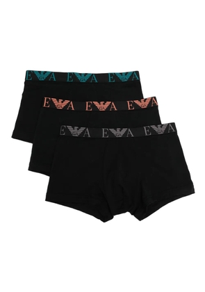 Emporio Armani logo boxers (set of three) - Black