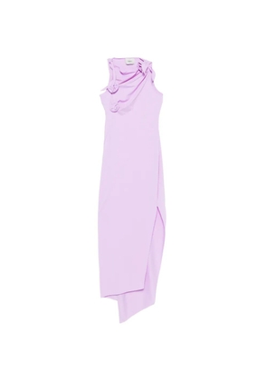 Coperni Flower knot-detail midi dress - Purple