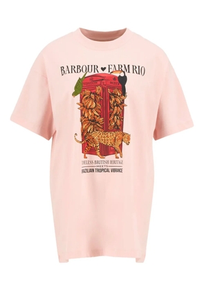 FARM Rio x Barbour Maria Clara graphic-print T-shirt - Pink