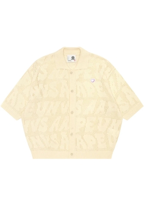 A BATHING APE® knitted shirt - Yellow