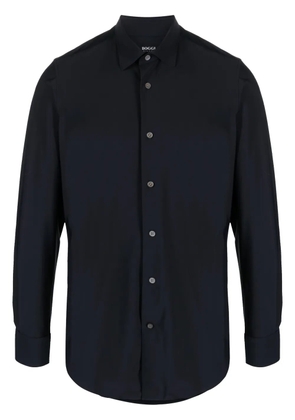 Boggi Milano button-up stretch shirt - Blue