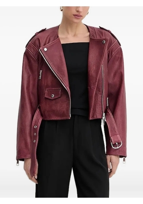 BOSS square-neck short-sleeve top - Black