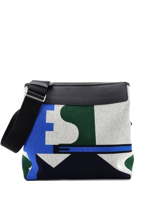 Hermès Pre-Owned R.M.S 12H Bag Pacific Printed Toile and Leather crossbody bag - Black