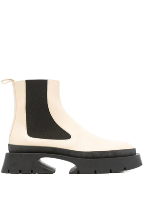 Jil Sander Pre-Owned chunky-sole Chelsea boots - Neutrals
