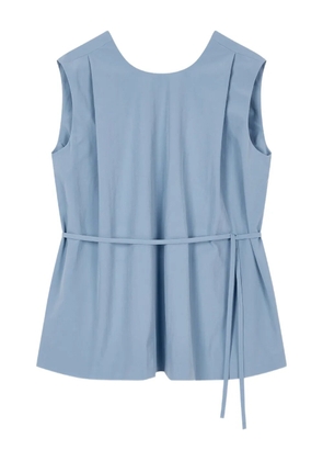 TOMBOY twisted pleated blouse - Blue