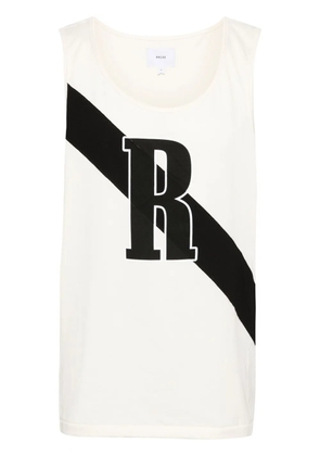 RHUDE diagonal-stripe tank top - Neutrals