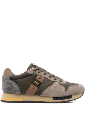 Blauer suede panelled sneakers - Green