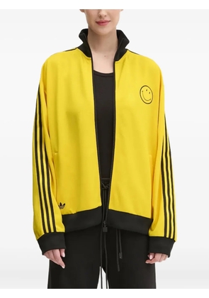 adidas Smiley three-stripe track top - Yellow