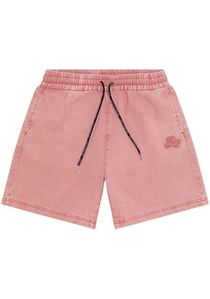 A BATHING APE® logo-embroidered shorts - Pink