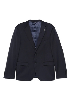 Manuel Ritz stretch-wool single-breasted suit - Blue