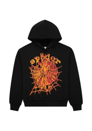 SP5DER printed hoodie - Black