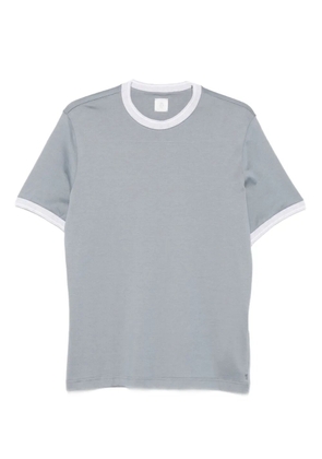 Eleventy crew-neck contrast-trim T-shirt - Blue
