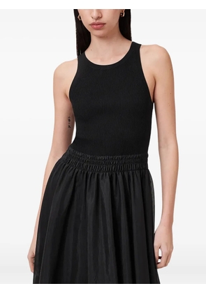 AllSaints elasticated-waist maxi dress - Black