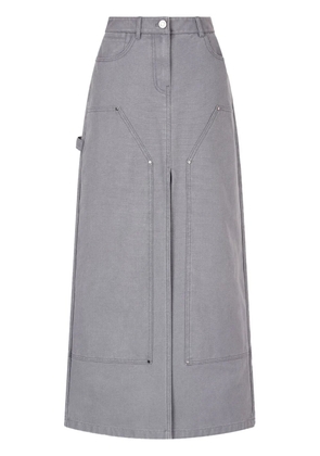 TOMBOY cotton midi skirt - Blue