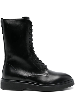 Calvin Klein leather boots - Black