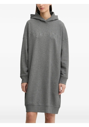 Marc O'Polo hooded embroidered mini dress - Grey