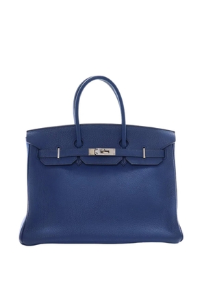 Hermès Pre-Owned 2002 Togo Birkin Retourne 35 handbag - Blue