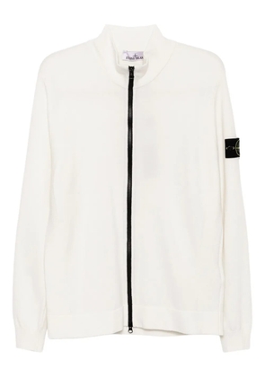 Stone Island logo-patch cardigan - Neutrals