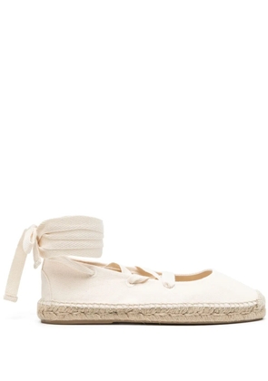 Polo Ralph Lauren lace-up flat espadrilles - White