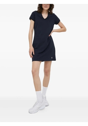 Colmar V-neck logo mini dress - Blue