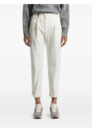 Peserico cuffed-hem trousers - White