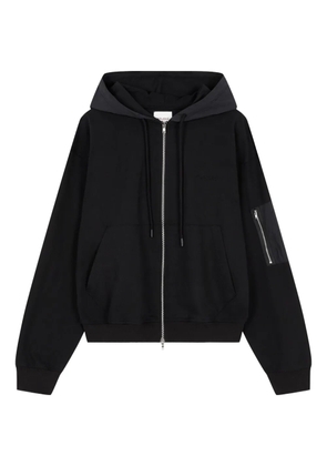 TOMBOY zip-up hooded sweatshirt - Black