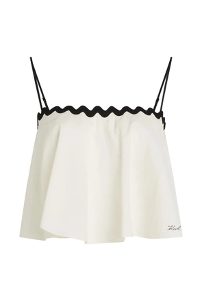 Karl Lagerfeld signature scallop top - Neutrals