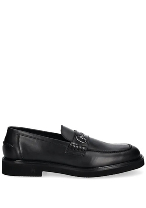 Karl Lagerfeld leather loafers - Black