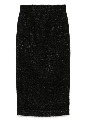 Roland Mouret boucle midi skirt - Black