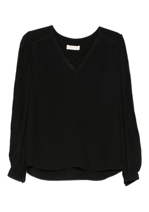 TWINSET V-neck puff-sleeve top - Black