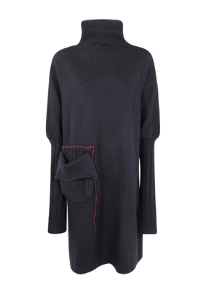 Y's high-neck pocket dress - Black