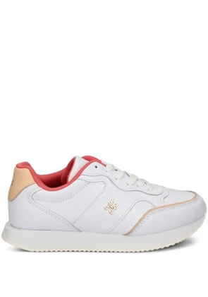 Tommy Hilfiger leather lace-up sneakers - White