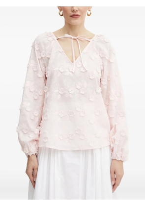 GUESS USA flower-embroidered tunic - Pink