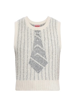 Kenzo lurex knitted vest - Neutrals