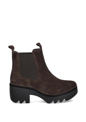 Fly London pull-tab block-heel boots - Brown