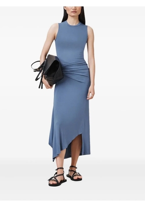AllSaints Rivi draped asymmetric dress - Blue