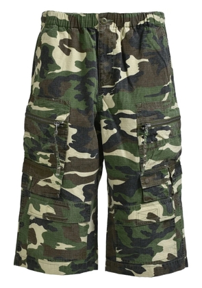 BREATH camouflage-print shorts - Green