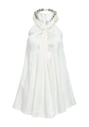 Stella McCartney beade-detail halter-neck top - White