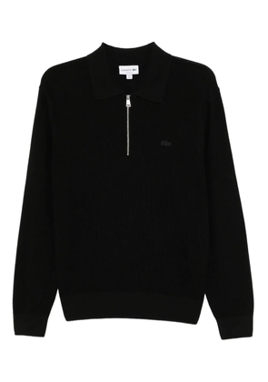 Lacoste half-zip polo shirt - Black