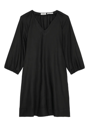 Marc O'Polo puff-sleeve V-neck dress - Black