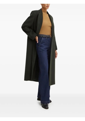 Liviana Conti double-breasted lapel coat - Green