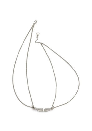 Zadig&Voltaire crystal-wing necklace - Silver